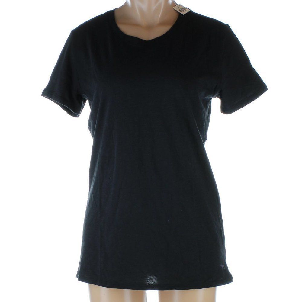 Pink Victoria’s Secret VS Black T shirt NWT